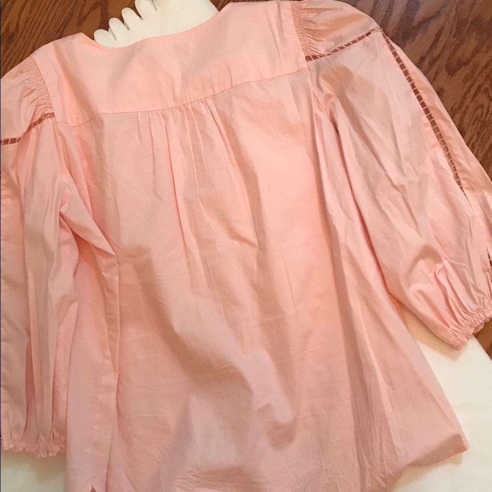 LOFT pink 3/4 sleeves blouse - Picture 7 of 9